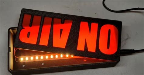 ON-Air sign LED by Sica | Download free STL model | Printables.com