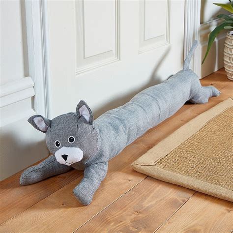 Cat Draught Excluder Grey | Coopers Of Stortford