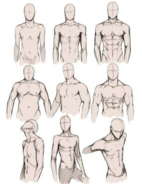 Male Torso Reference Anime