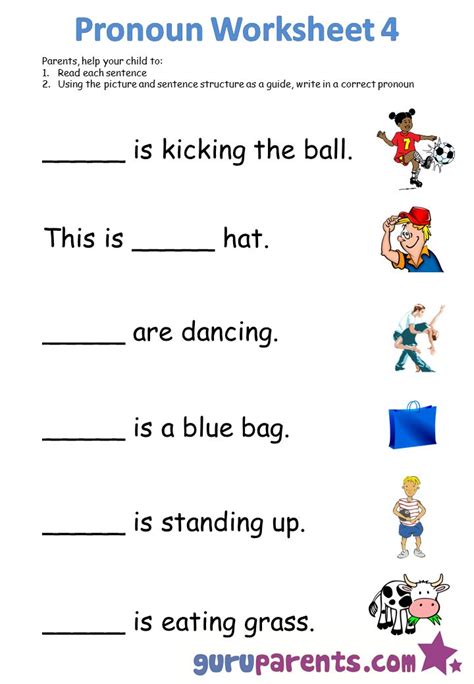 Noun And Pronoun Worksheets