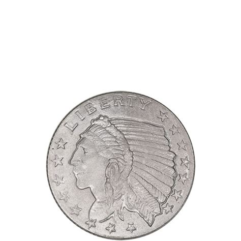 1/10 oz Silver GSM Incuse Indian Rounds (New) - Silver.com™