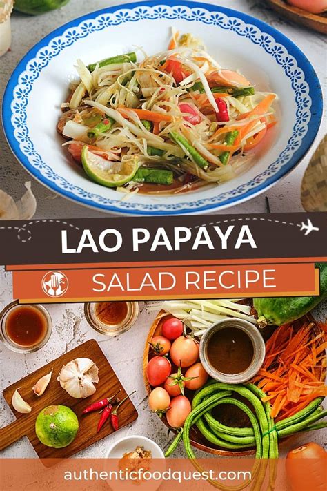 Lao Papaya Salad Recipe: How To Make The Famous Laotian Salad