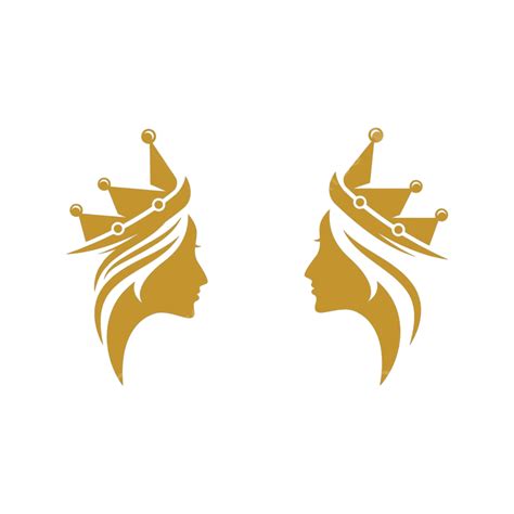 Crown Logo Silhouette PNG Transparent, Crown Logo Template Vector Icon Illustration Design ...