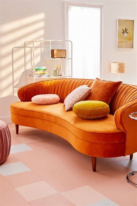 How to Use a Burnt Orange Sofa in Your Living Room | Apartment Therapy