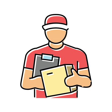 service courier color icon vector illustration 21143535 Vector Art at Vecteezy