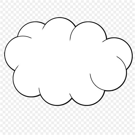 Weiße Wolke Dekorative Wolken Clipart, Cloud Clipart Schwarz Und Weiß, Wolke, Wolken PNG und PSD ...