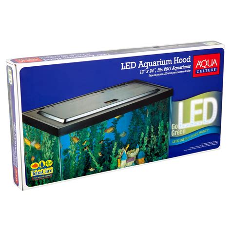 Aqua Culture 20/55 Gallon Fish Tank Hood with LED Light - Walmart.com