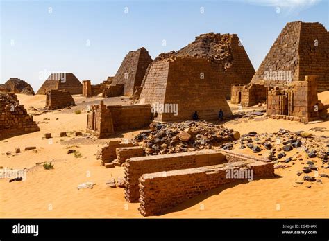 The Pyramids of Meroe Sudan Stock Photo - Alamy