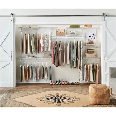 ClosetMaid Shelftrack 7-ft to 10-ft x 59.75-in White Wire Closet Kit in the Wire Closet Systems ...