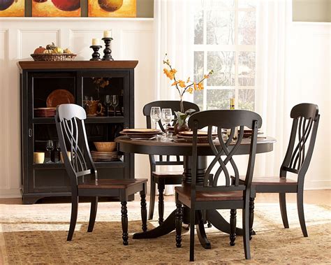 Ohana Black Round Dining Room Set from Homelegance | Coleman Furniture