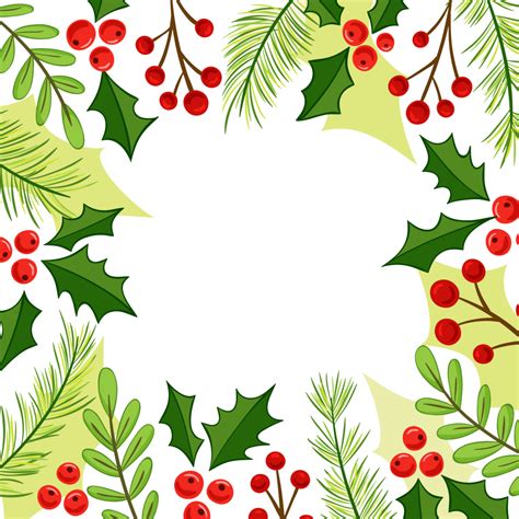 Christmas Holly Border Png - PNG Image Collection