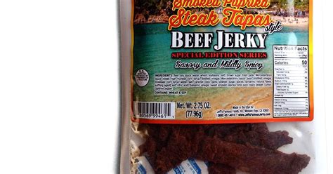 Jeff's Famous Jerky - Smoked Paprika Steak Tapas ~ Beef Jerky Reviews