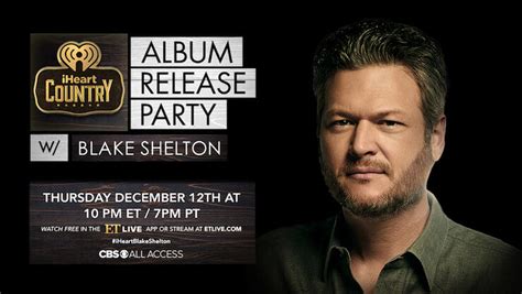 Blake Shelton to Celebrate 'Fully Loaded' During Album Release Party ...