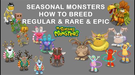 How to breed Seasonal Monsters - My Singing Monsters - YouTube