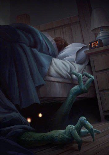 WRITER’S BLOCK: THE MONSTER UNDER THE BED – COLBY DUNN | Monster under the bed, Horror drawing ...