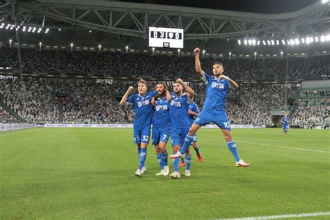 Empoli Fc Players Celebrating After Scoring Editorial Stock Photo ...