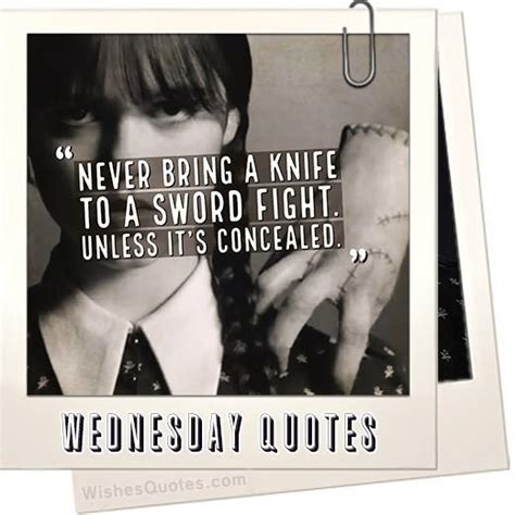 Wednesday Addams Quotes About Black