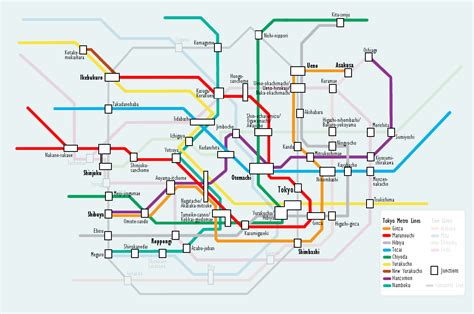 Tokyo Subway Map - Free Printable Maps