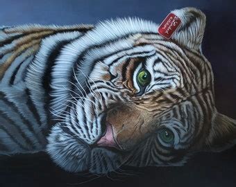 Realistic Tiger Painting - Etsy