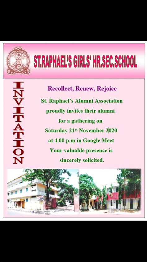 St.Raphael's Girls' Higher Secondary School - Alumni | Chennai