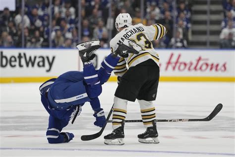 Bruins' Brad Marchand Scores Game-Winning Goals to Defeat Maple Leafs ...