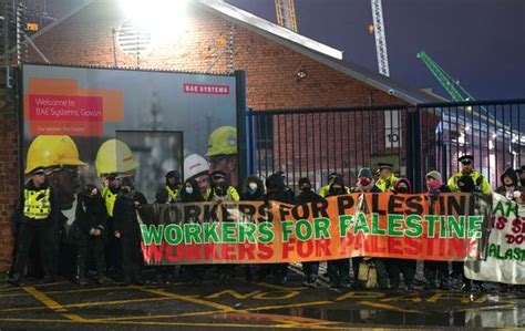 Campaigners blockade BAE Systems site in Glasgow over ‘Israel ties’ | Stroud News and Journal