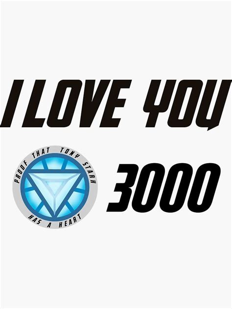 I Love You 3000 Sticker by fandomsunited | I love you 3000 sticker, I love you 3000, Love you 3000