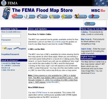 FEMA Flood Map Store - GIS user technology news