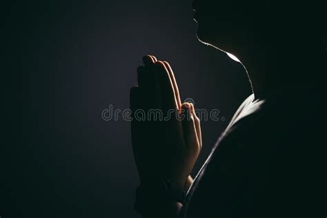 Prayer woman hand stock image. Image of female, grace - 247864539