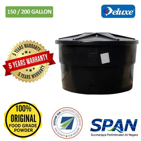 150/200 Gallon Deluxe Polyethylene Round type Water Tank