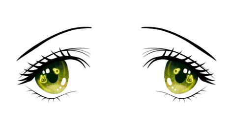 Character Eyes PNG Image, Eyes Anime Manga Style Glow Pink Eyes Girl ...