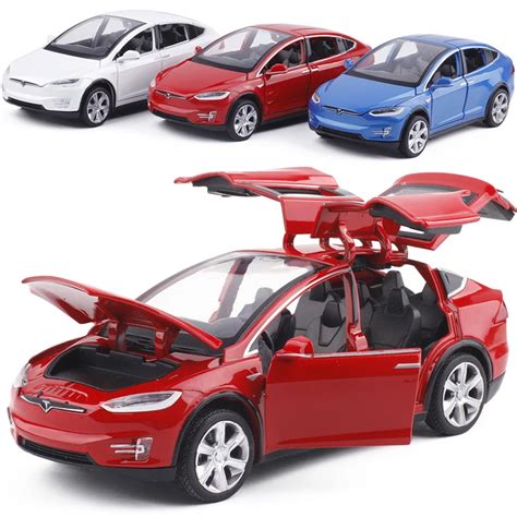 1:32 Alloy Car Model Tesla MODEL X Metal Diecast Toy Vehicles Car with ...