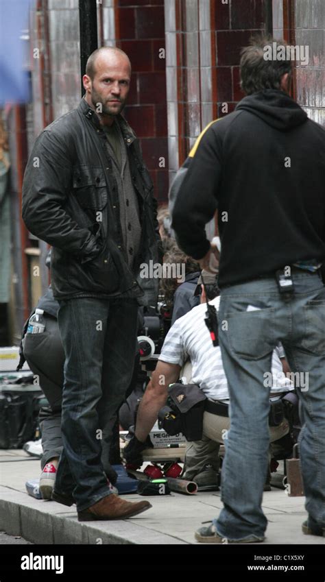 Jason Statham on the set of his new film 'Blitz' London, England - 28. ...