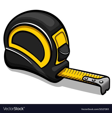 Tape measure cartoon isolated Royalty Free Vector Image