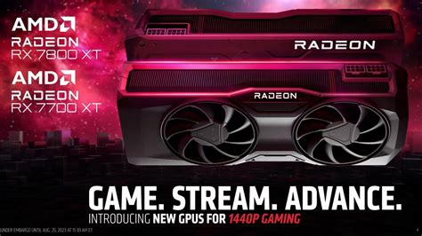 AMD outs Radeon RX 7700 XT and RX 7800 XT GPUs at Gamescom 2023 ...