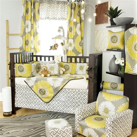 Grey And Yellow Crib Bedding Sets - Integradas en Salud