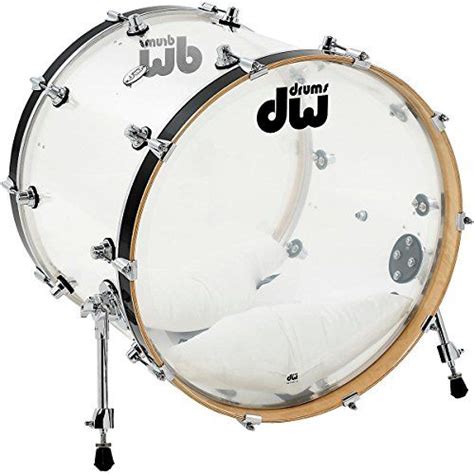 the drums are all white and have black hardware