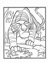 Shere Khan Jungle Book coloring Page To Print sketch template
