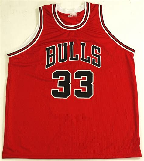 Scottie Pippen Signed Bulls Stat Jersey (JSA COA) | Pristine Auction