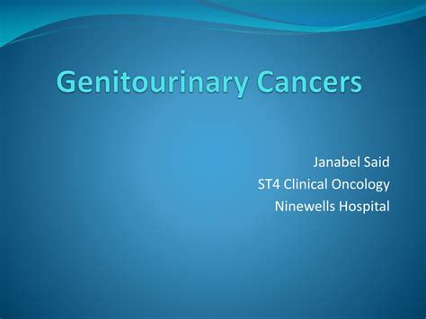 PPT - Genitourinary Cancers PowerPoint Presentation, free download - ID:1319405