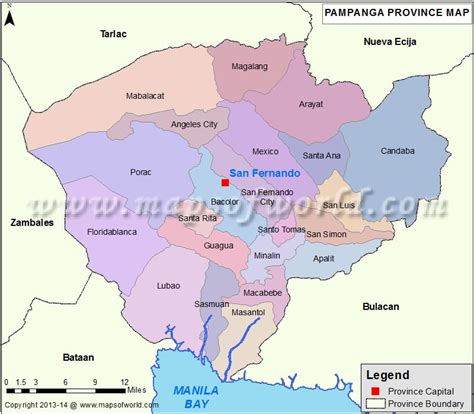 Pampanga Map | Map of Pampanga Province, Philippines