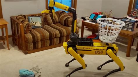 Robot dog Spot shows off his skills with his robotic arm – Kimdeyir