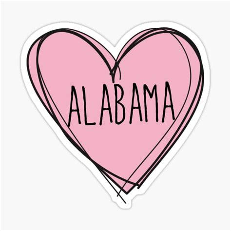 "Alabama" Sticker for Sale by behindurshades | Redbubble