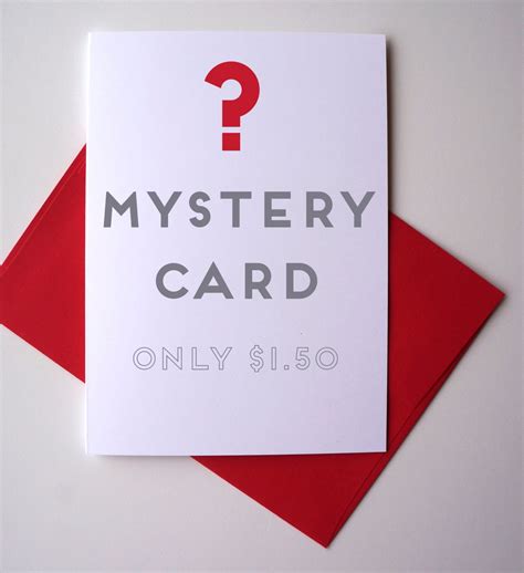 Mystery Card Only 1.50 FREE SHIPPING