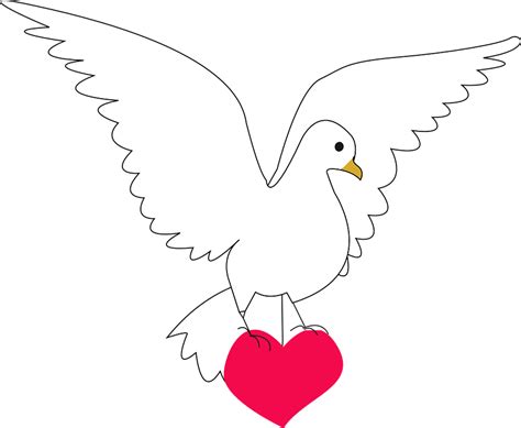 Dove Heart Amour · Free vector graphic on Pixabay