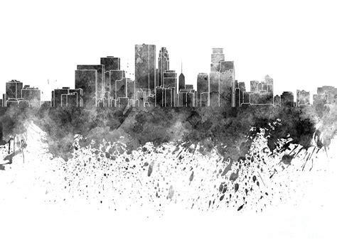 Minneapolis Skyline Drawing at PaintingValley.com | Explore collection ...