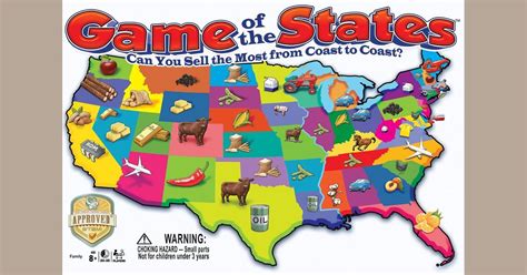 This game teaches the location of each of the states, the capital city, its important industries ...