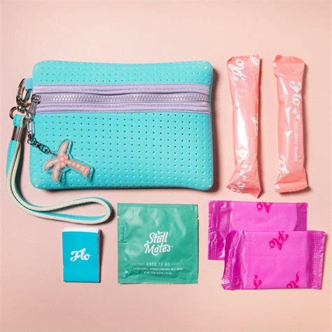 First Period Kit for Girls by Not My Mama's - Neoprene Wristlet ...