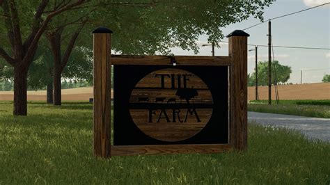 FARM SIGN V1.0 – FS22 mod