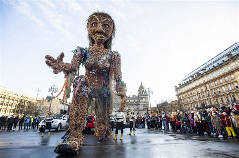 In pictures: Giant puppet Storm parades through Glasgow as part of Celtic Connections - The ...